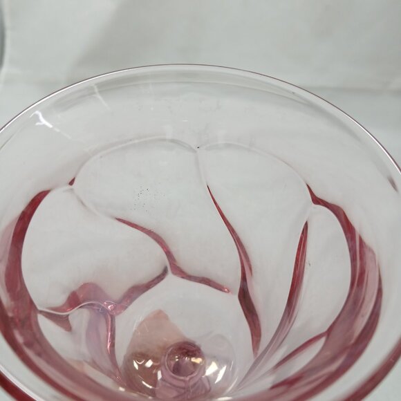 Set of Six (6) Pink Goblets Fostoria Jamestown Goblets - Picture 6 of 8